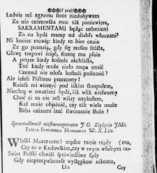 Zbiór rytmów duchownych Panegirycznych Moralnych i Swiatowych [...] Elżbiety z Kowalskich Druzbackiey [...] Zebrany y do druku podany przez J. Z. R. K. O. W. etc. [Załuskiego Józefa Andrzeja](1752) document 487829