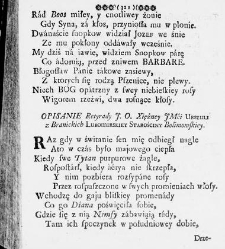 Zbiór rytmów duchownych Panegirycznych Moralnych i Swiatowych [...] Elżbiety z Kowalskich Druzbackiey [...] Zebrany y do druku podany przez J. Z. R. K. O. W. etc. [Załuskiego Józefa Andrzeja](1752) document 487846