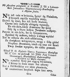 Zbiór rytmów duchownych Panegirycznych Moralnych i Swiatowych [...] Elżbiety z Kowalskich Druzbackiey [...] Zebrany y do druku podany przez J. Z. R. K. O. W. etc. [Załuskiego Józefa Andrzeja](1752) document 487853