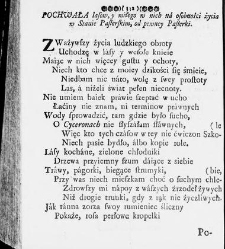 Zbi&oacute;r rytm&oacute;w duchownych Panegirycznych Moralnych i Swiatowych [...] Elżbiety z Kowalskich Druzbackiey [...] Zebrany y do druku podany przez J. Z. R. K. O. W. etc. [Załuskiego J&oacute;zefa Andrzeja](1752) document 487858
