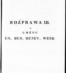 Rozprawy o gmenách, počátkách i starožitnostech národu Slawského a geho kmeni /(1830) document 619120