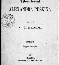 Alexandra Pu&scaron;kina Evgen Oněgin (1860) document 636619