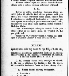 Z&aacute;kony a nař&iacute;zen&iacute; u věcech obecn&eacute;ho &scaron;kolstv&iacute;, na ten čas platn&eacute; v kr&aacute;lovstv&iacute; Česk&eacute;m(1878.01) document 666020