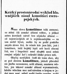 Co jest konstituce?, čili, Krátký, prostonárodní wýklad hlawnějších zásad konstitucí ewropejských(1848.01) document 667367