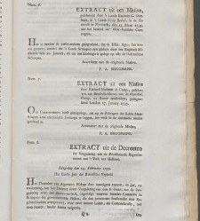 Rechtsgeleerd advis in de zaak van den gewezen stadhouder, en over deszelfs schryven aan de gouverneurs van de Oost- en West-Indische bezittingen van den staat [...]. Ingelevert [...] op den 7 january 1796. / By B. Voorda et al(1796) document 350109