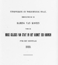 Handelingen der Staten-Generaal, 1918-1919(1919) document 382904