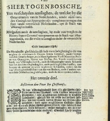 Gelegentheyt van 'sHertogen-Bosch, Vierde Hooft-Stadt van Brabandt(1630) document 537453