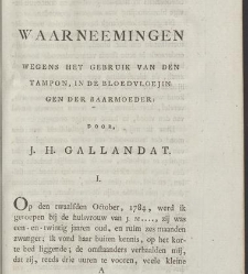 Verhandelingen van het Genootschap ter bevordering der heelkunde, te Amsterdam. : Part 1(1791) document 539007