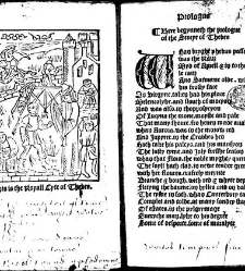 Prologus Here begynneth the prologue of the storye of Thebes(1497) document 311648