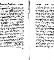 Remarks on the new philosophy of Des-Cartes in four parts ... / done by a gentleman.(1700) document 314715