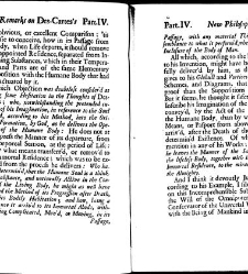 Remarks on the new philosophy of Des-Cartes in four parts ... / done by a gentleman.(1700) document 314756