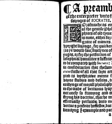 Apophthegmes that is to saie, prompte, quicke, wittie and sentencious saiynges, of certain emperours, kynges, capitaines, philosophiers and oratours, aswell Grekes, as Romaines, bothe veraye pleasaunt [et] profitable to reade, partely for all maner of per(1542) document 314862