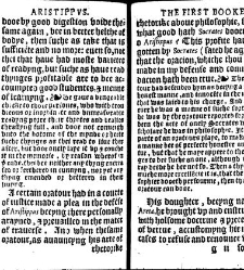 Apophthegmes that is to saie, prompte, quicke, wittie and sentencious saiynges, of certain emperours, kynges, capitaines, philosophiers and oratours, aswell Grekes, as Romaines, bothe veraye pleasaunt [et] profitable to reade, partely for all maner of per(1542) document 314912