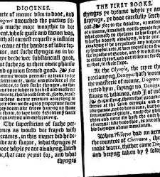 Apophthegmes that is to saie, prompte, quicke, wittie and sentencious saiynges, of certain emperours, kynges, capitaines, philosophiers and oratours, aswell Grekes, as Romaines, bothe veraye pleasaunt [et] profitable to reade, partely for all maner of per(1542) document 314966