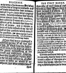 Apophthegmes that is to saie, prompte, quicke, wittie and sentencious saiynges, of certain emperours, kynges, capitaines, philosophiers and oratours, aswell Grekes, as Romaines, bothe veraye pleasaunt [et] profitable to reade, partely for all maner of per(1542) document 315015