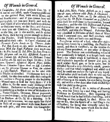 A compleat discourse of wounds, both in general and particular whereunto are added the severall fractures of the skull, with their variety of figures : as also a treatise of gunshot-wounds in general / collected and reduced into a new method by John Brown(1678) document 315289