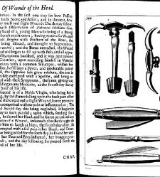 A compleat discourse of wounds, both in general and particular whereunto are added the severall fractures of the skull, with their variety of figures : as also a treatise of gunshot-wounds in general / collected and reduced into a new method by John Brown(1678) document 315322
