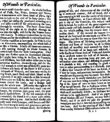 A compleat discourse of wounds, both in general and particular whereunto are added the severall fractures of the skull, with their variety of figures : as also a treatise of gunshot-wounds in general / collected and reduced into a new method by John Brown(1678) document 315391