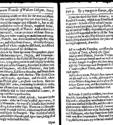 The totall discourse, of the rare adventures, and painefull peregrinations of long nineteene yeares travailes from Scotland, to the most famous kingdomes in Europe, Asia, and Affrica Perfited by three deare bought voyages, in surveying of forty eight king(1640) document 315896