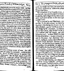 The totall discourse, of the rare adventures, and painefull peregrinations of long nineteene yeares travailes from Scotland, to the most famous kingdomes in Europe, Asia, and Affrica Perfited by three deare bought voyages, in surveying of forty eight king(1640) document 315944