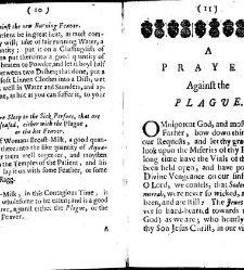 Food and physick for every householder & his family during the time of the plague very useful, both for the free and the infected, and necessary for all persons in what condition or quality soever : together with several prayers and meditations before, in(1665) document 316507