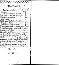 Food and physick for every householder & his family during the time of the plague very useful, both for the free and the infected, and necessary for all persons in what condition or quality soever : together with several prayers and meditations before, in(1665) document 316513