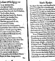 The young gallants whirligigg; or Youths reakes Demonstrating the inordinate affections, absurd actions, and profuse expences, of vnbridled and affectated youth: with their extravagant courses, and preposterous progressions, and aversions. Together with t(1629) document 316522