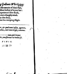 The young gallants whirligigg; or Youths reakes Demonstrating the inordinate affections, absurd actions, and profuse expences, of vnbridled and affectated youth: with their extravagant courses, and preposterous progressions, and aversions. Together with t(1629) document 316530