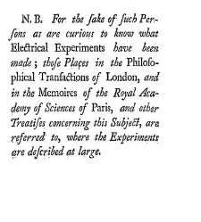 A Dissertation concerning Electricity ... To which is annex&rsquo;d, a letter from President Barbot, perpetual Secretary of the Academy of Bordeaux, to acquaint him that his dissertation had won the prize proposed by that academy, etc. (1742) document 320897