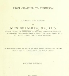 An English Anthology from Chaucer to the present time(1891) document 459840