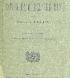 Historica de la Republica Oriental del Uruguay(1881) document 468010