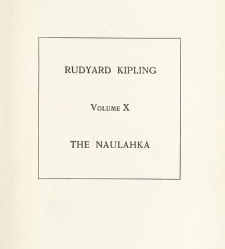 Writings in Prose and Verse of Rudyard Kipling, Vol 10(1897) document 484543