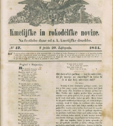 Kmetijske in rokodelske novice (1844) document 423208