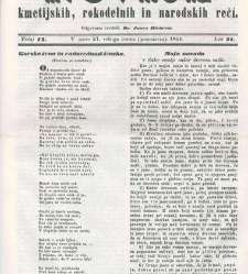 Novice kmetijskih, rokodelnih in narodskih reči(1851) document 423323