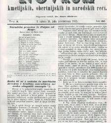 Novice kmetijskih, rokodelnih in narodskih reči(1852) document 423349