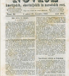 Novice kmetijskih, rokodelnih in narodskih reči(1853) document 423361