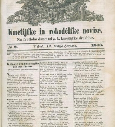 Kmetijske in rokodelske novize(1843) document 507385