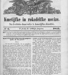 Kmetijske in rokodelske novize(1843) document 507393