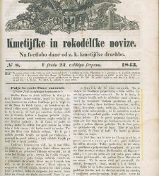 Kmetijske in rokodelske novize(1843) document 507397