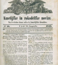 Kmetijske in rokodelske novize(1843) document 507413