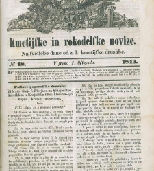 Kmetijske in rokodelske novize(1843) document 507417