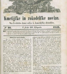 Kmetijske in rokodelske novize(1843) document 507425