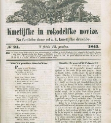 Kmetijske in rokodelske novize(1843) document 507429