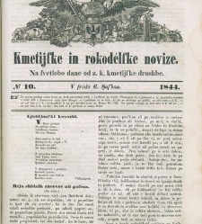 Kmetijske in rokodelske novize(1844) document 507453