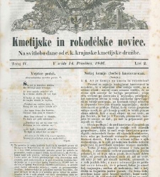 Kmetijske in rokodelske novize(1846) document 507732