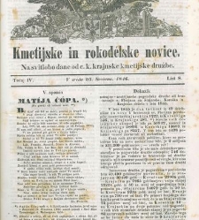 Kmetijske in rokodelske novize(1846) document 507756