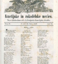 Kmetijske in rokodelske novize(1846) document 507768