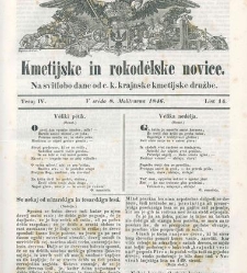 Kmetijske in rokodelske novize(1846) document 507776