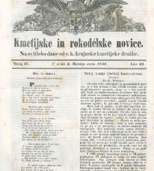 Kmetijske in rokodelske novize(1846) document 507804