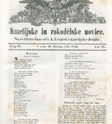 Kmetijske in rokodelske novize(1846) document 507808